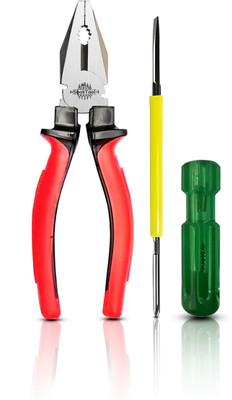 Snoktool 200 mm Plier with 2in1 screwdriver Hand Tool Kit(2 Tools)