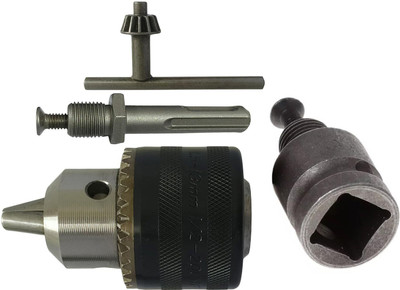 Inditrust 13mm Drill chuck with key SDS Adaptor and 1/2 “ inch Drill chuck Socket set Power & Hand Tool Kit(3 Tools)