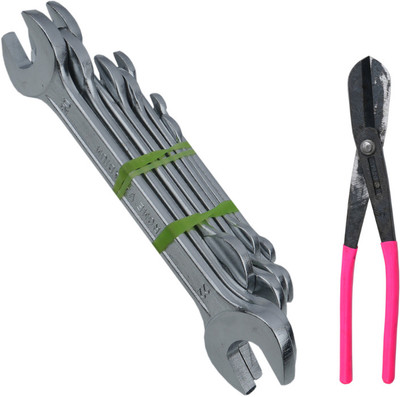 ALYRATOOLS Hand Tool Combo Set – Spanner Set & Heavy-Duty Tin Cutter Hand Tool Kit(2 Tools)