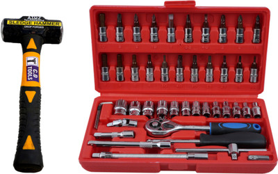 ALYRATOOLS 2-Piece Socket & Bit Set with Sledge Hammer Hand Tool Kit(2 Tools)
