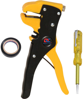 Digital Craft Automatic Wire Stripper,Line Tester,PVC Tape Hand Tool Kit(3 Tools)