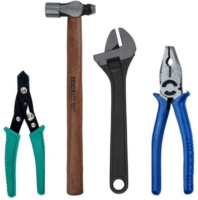 ALYRATOOLS 4-Piece Essential Hand Tool Combo Hand Tool Kit(4 Tools)