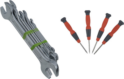 ALYRATOOLS Combination Spanner Set with Precision Screwdriver Set Hand Tool Kit(2 Tools)