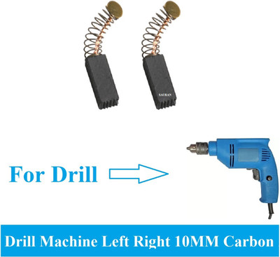 Sauran 4 Set (8 pcs) Carbon For Drill Machine 10MM L/R Power & Hand Tool Kit(4 Tools)