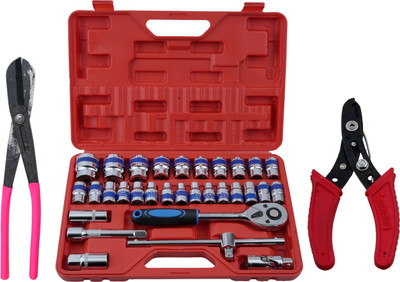 ALYRATOOLS ProMax 3-Piece Socket Set with Snap Ring Pliers Hand Tool Kit(3 Tools)
