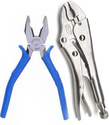 ADAWAT 8 inch heavy duty plier plus 10 inch lock welding Plier combo Hand Tool Kit(2 Tools)