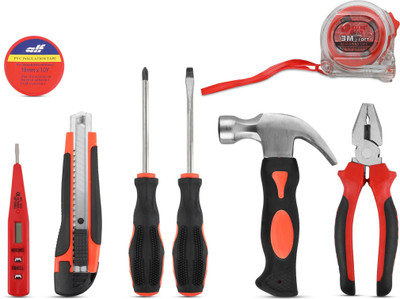 FOSTER FHT-903 High Quality Tool Kit with Screwdriver Hammer, Plier Home Repair Hand Tool Kit(8 Tools)