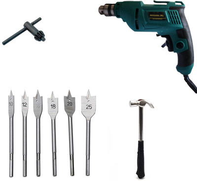 Atrocitus 10mm Drill Machine With TrishulBit,Hammer Power & Hand Tool Kit(7 Tools)
