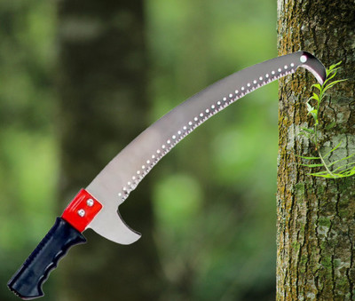 Vinskep Pruning Pole Saw - Curved Blade Hand Saw With Pole Fixing Slot And Hook Hand Tool Kit(1 Tools)