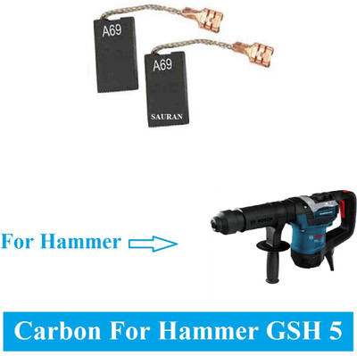 Sauran 2 Set (4 Pcs) Carbon For Hammer GSH 5 Power & Hand Tool Kit(2 Tools)
