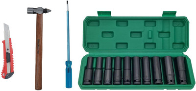 ALYRATOOLS 4-in-1 Home & Garage Hand Tool Combo Kit Hand Tool Kit(4 Tools)