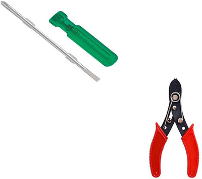 Digital Craft 6inch 2 In 1 Screw Driver & Wire Stripper Power & Hand Tool Kit(3 Tools)