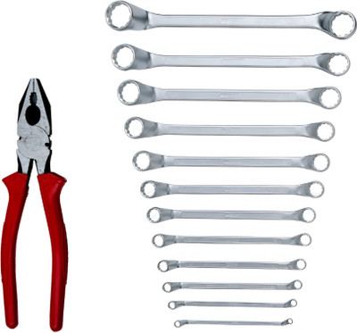 ALYRATOOLS Double Ring Spanners 1 Heavy-Duty Combination Plier Power & Hand Tool Kit(2 Tools)