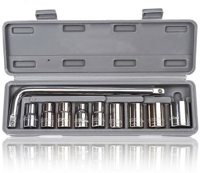 Dazzel Flex 10pc socket Spanner Set Automobile car & bike Repair Tool Socket Set Hand Tool Kit(10 Tools)