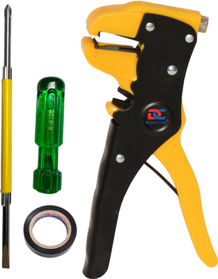 Digital Craft Automatic Wire Stripper,PVC Tape,6Inch 2 In 1 Screw Driver Hand Tool Kit(3 Tools)