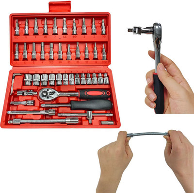 KRUNALENTERPRISE 46 in 1 SCREWDRIVER AND TOOLKIT SET Combination Screwdriver Set (Pack of 1) Hand Tool Kit(40 Tools)