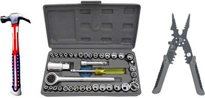 ALYRATOOLS 3-in-1 Heavy-Duty Mechanic Electrical Tool Kit Power & Hand Tool Kit(3 Tools)