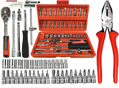 Zroof Screwdriver and Multi-Purpose 46 Pcs Tool Kit and Case Precision Socket Hand Tool Kit(46 Tools)
