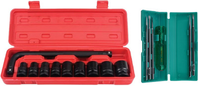 ALYRATOOLS 2-Piece Socket Wrench Set With Screwdriver Set Combo Hand Tool Kit(2 Tools)