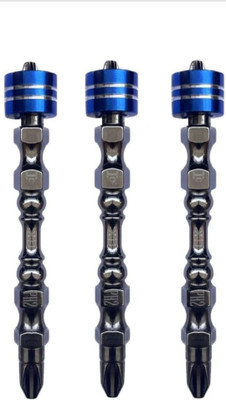 Kiesh 3 Pcs PH2 65 MM (++) Screwdriver Bits With Magnetic Ring Head Power & Hand Tool Kit(3 Tools)