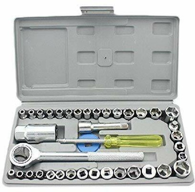 Rohini Fashion Rohini's 40 in 1 Pcs Tool Kit & Screwdriver and Socket Set | 40-Piece Bit & Socket Set Standard Screwdriver Set(Pack of 41)