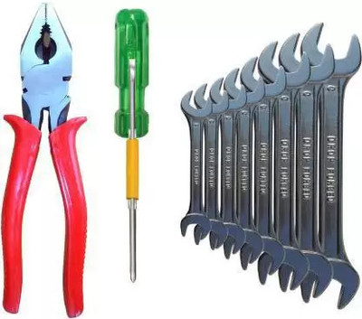 ToolSet 10pcs combo set set Double Sided Open End Wrench Double Sided Open End Wrench Hand Tool Kit(10 Tools)