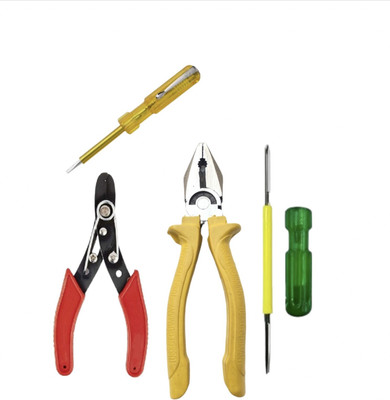 Sky Blue Enterprises Multipurpose Professional Yellow 4 Piece Tool's Power & Hand Tool Kit(4 Tools)