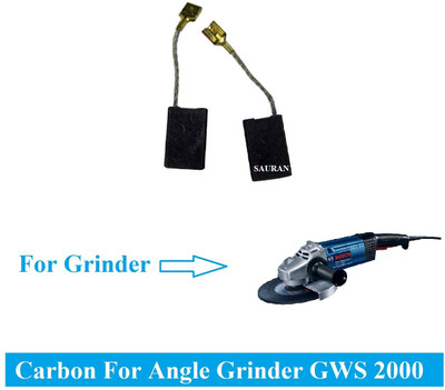 Sauran 2 Set (4 pcs) Carbon For Angle Grinder GWS 2000 Power & Hand Tool Kit(2 Tools)