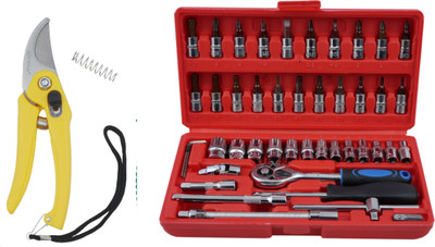 ALYRATOOLS 2-piece ratchet socket set with cutter Hand Tool Kit(2 Tools)