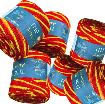 The Atharva-veda Red Yellow KALAVA | Rakshasutra Mauli | MOLI Dhaga | Sacred Thread - Size Medium Thread(30 m Pack of6)