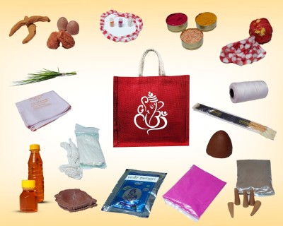 OmVedic Ganesh Chaturthi Pooja Kit Prayer Kit