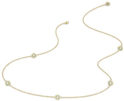 Candere by Kalyan Jewellers Women Gold Chain Curb Chain Yellow Gold Precious Chain(18kt)