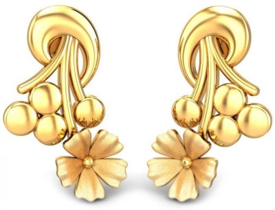Candere by Kalyan Jewellers BIS Hallmark Yellow Gold 22kt Stud Earring