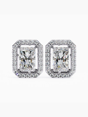 VALANOVA VSE0020D300 WHITE White Gold 9kt Lab Grown Diamond Stud Earring