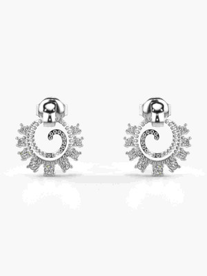 VALANOVA VGE0138B WHITE White Gold 9kt Lab Grown Diamond Stud Earring