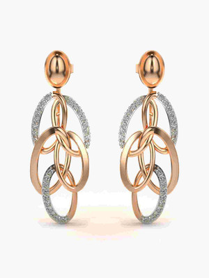 VALANOVA VGE0028A ROSE Rose Gold 9kt Lab Grown Diamond Stud Earring