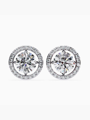 VALANOVA VSE0024R400 WHITE White Gold 9kt Lab Grown Diamond Stud Earring