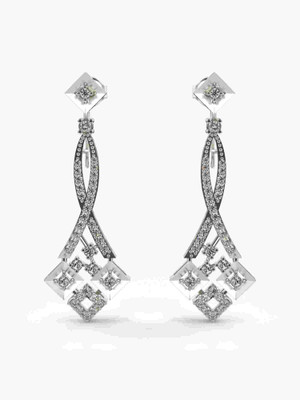 VALANOVA VGE0026A WHITE White Gold 9kt Lab Grown Diamond Stud Earring