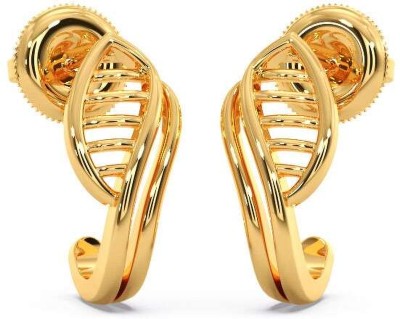 Candere by Kalyan Jewellers Bali Gold Earring Yellow Gold Stud Earring