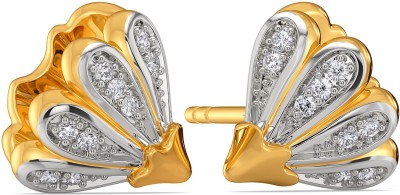 Melorra Yellow Gold 18kt Diamond Stud Earring