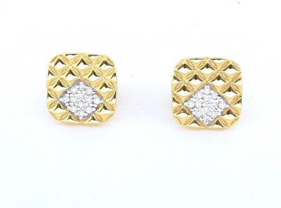 Bliss diamonds Yellow Gold 18kt Diamond Stud Earring