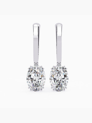 VALANOVA VSE0044 WHITE White Gold 9kt Lab Grown Diamond Stud Earring