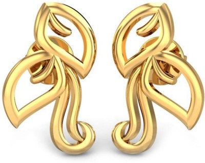 Candere by Kalyan Jewellers BIS Hallmark Yellow Gold 22kt Stud Earring