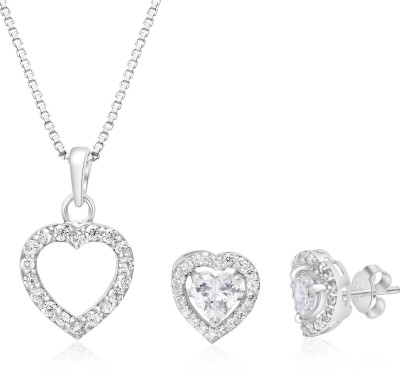 Femme Jam Sterling Silver Sterling Silver White Jewellery Set(Pack of 1)