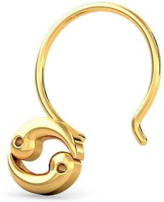 Candere by Kalyan Jewellers Cancer Gold Nosepin 14kt Yellow Gold Nose Wire