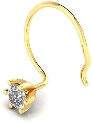 Divine Solitaires Divine Solitaires Daily Wear Solitaire Nose pin NP1113 18kt Diamond Yellow Gold Stud