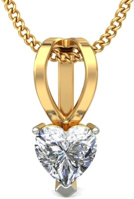 avsar BIS Hallmark AVP646YB 14kt Cubic Zirconia Yellow Gold Pendant