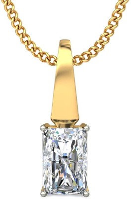 avsar BIS Hallmark AVP653YB 14kt Cubic Zirconia Yellow Gold Pendant