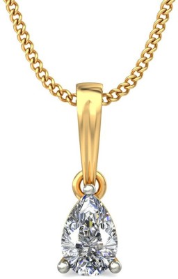 avsar BIS Hallmark AVP629YB 14kt Cubic Zirconia Yellow Gold Pendant