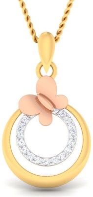 avsar AVP968YB 14kt Cubic Zirconia Yellow Gold Pendant